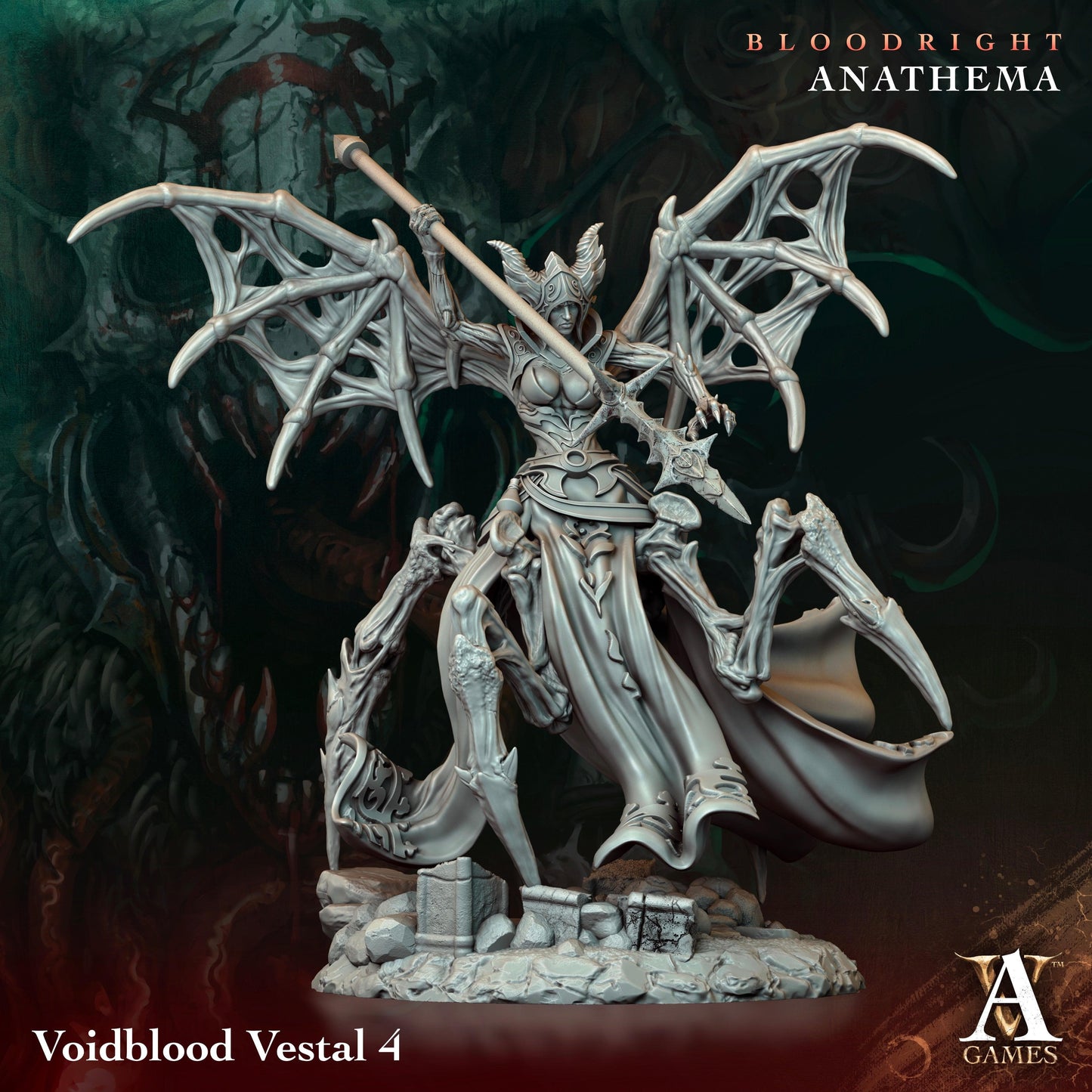 3D Printed Archvillain Games Voidblood Vestal Bloodright - Anathema 28 32mm D&D - 3D Printing Boss 