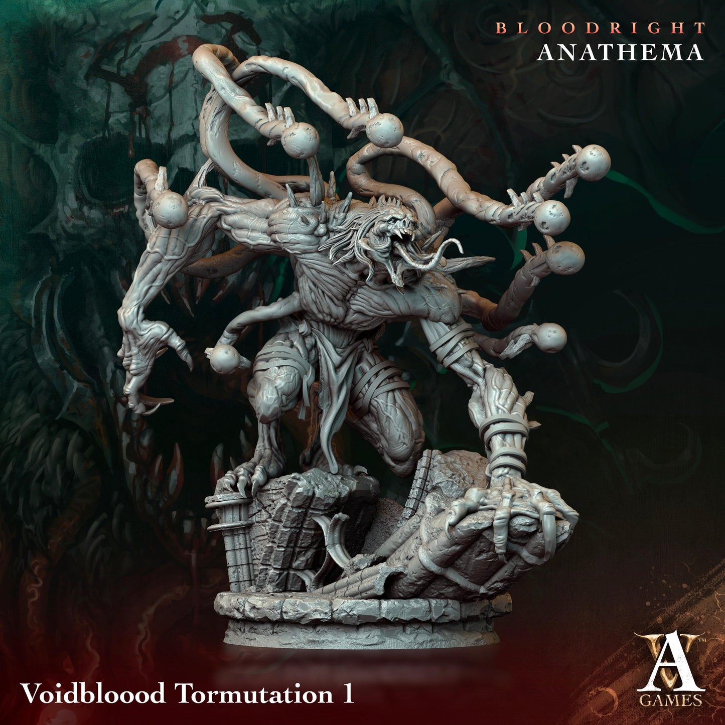 3D Printed Archvillain Games Voidbloood Tormutation Bloodright - Anathema 28 32mm D&D - 3D Printing Boss 