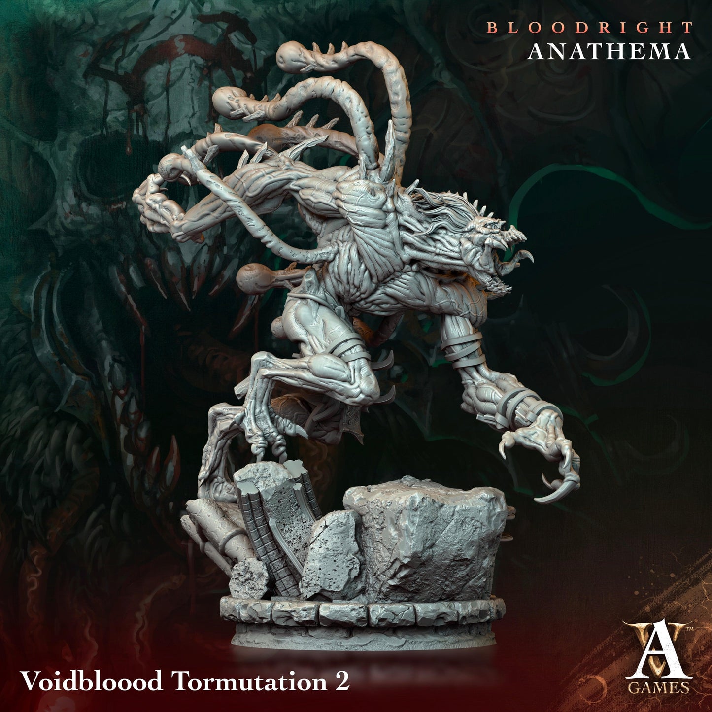 3D Printed Archvillain Games Voidbloood Tormutation Bloodright - Anathema 28 32mm D&D - 3D Printing Boss 