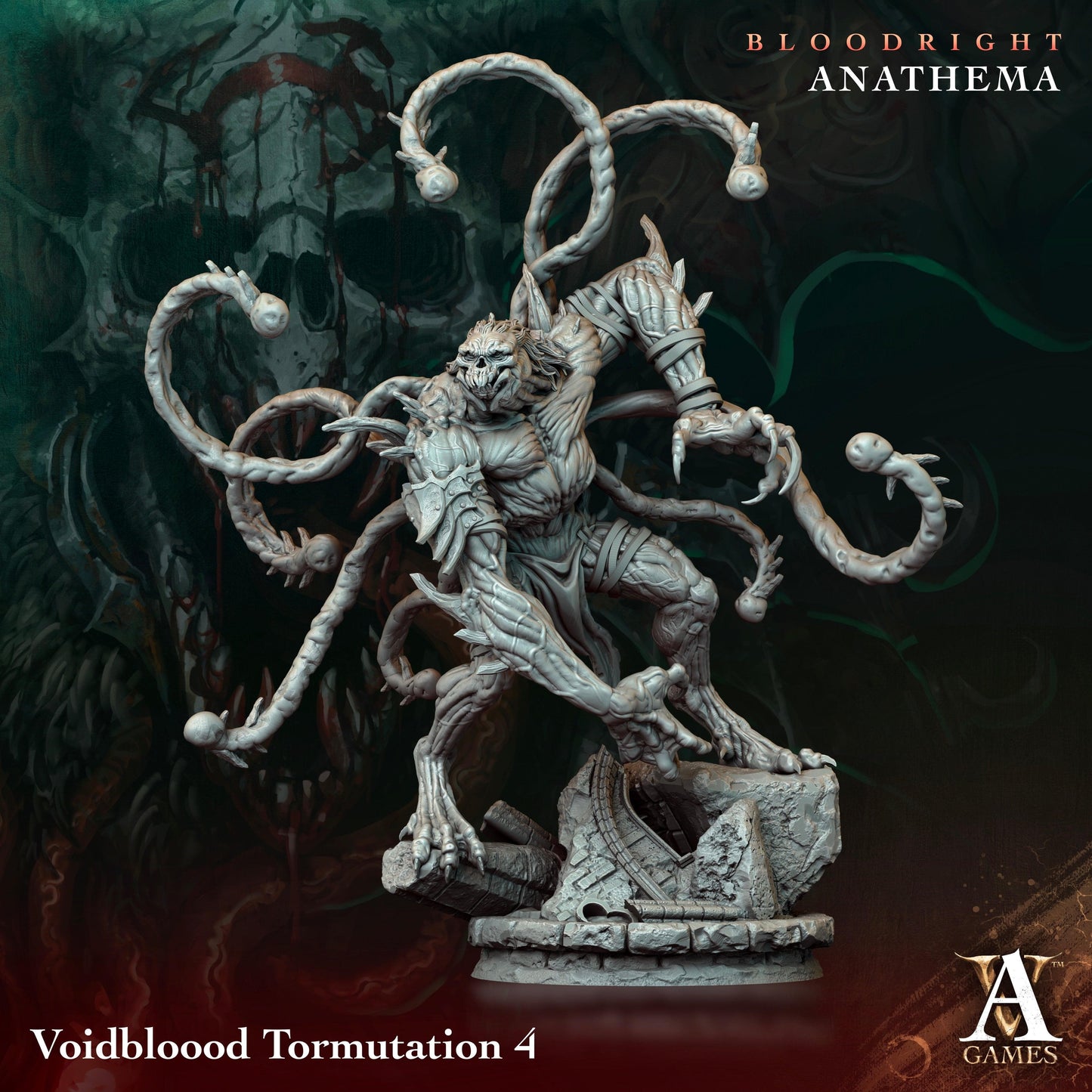 3D Printed Archvillain Games Voidbloood Tormutation Bloodright - Anathema 28 32mm D&D - 3D Printing Boss 