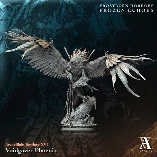 3D Printed Archvillain Games Voidgazer Phoenix Archvillain Bestiary Vol XVI 28 32mm D&D - 3D Printing Boss 