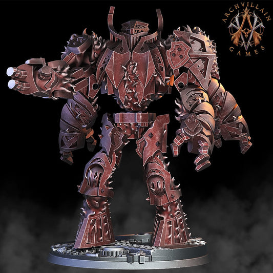 3D Printed Archvillain Games Vonindod Magma Lords - The Death Titan 28mm 32mm D&D - 3D Printing Boss 