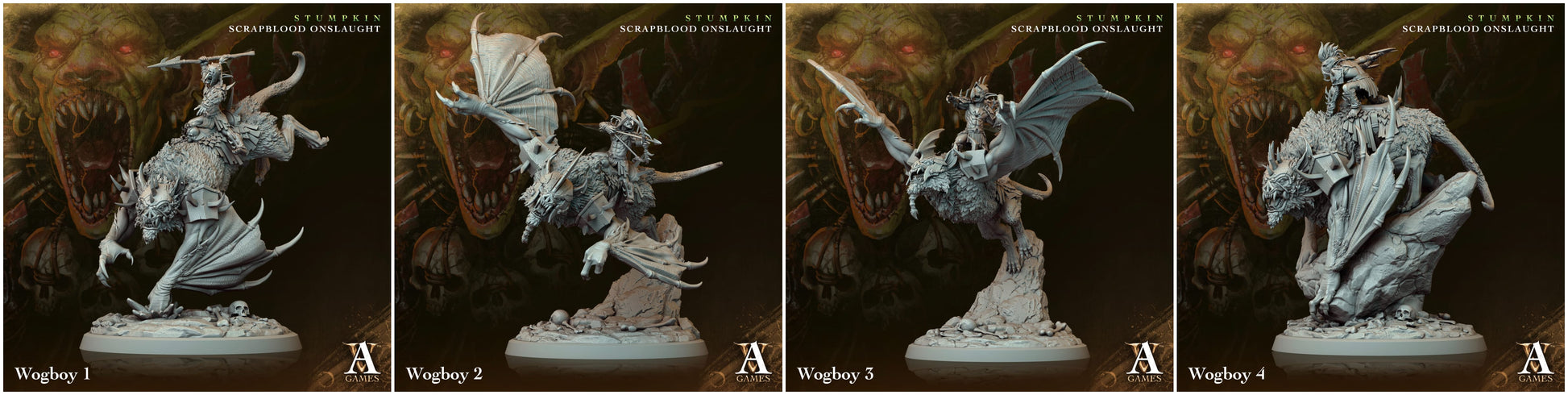 3D Printed Archvillain Games Wogboys Stumpkin Scrapblood Onslaught 28 32mm D&D - 3D Printing Boss 