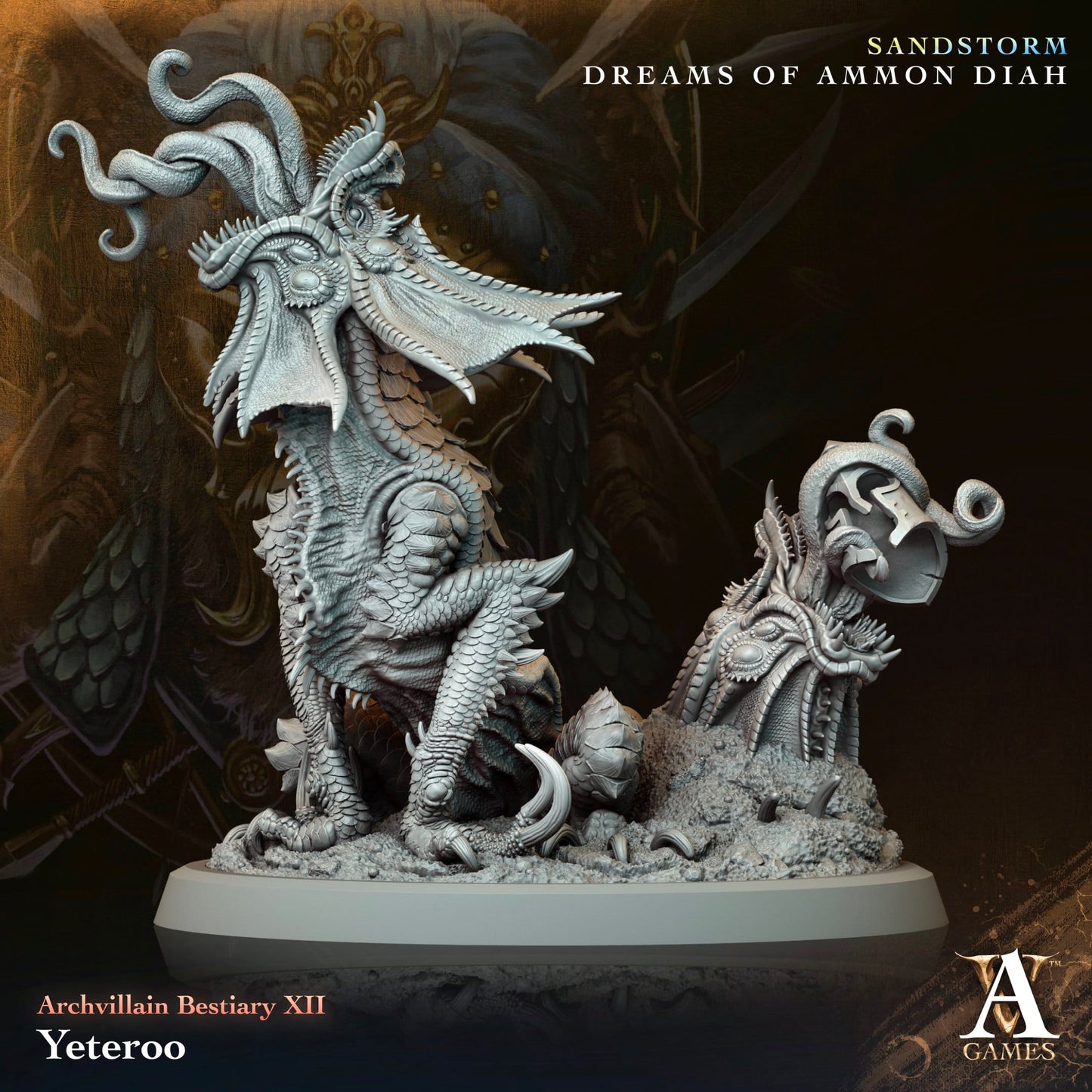 3D Printed Archvillain Games Yeteroo Archvillain Bestiary Vol XII 28 32mm D&D - 3D Printing Boss 