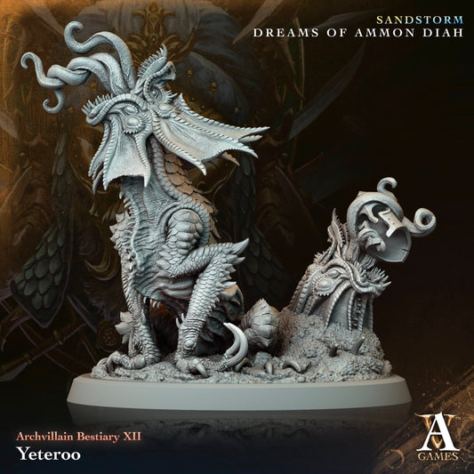 3D Printed Archvillain Games Yeteroo Archvillain Bestiary Vol XII 28 32mm D&D - 3D Printing Boss 