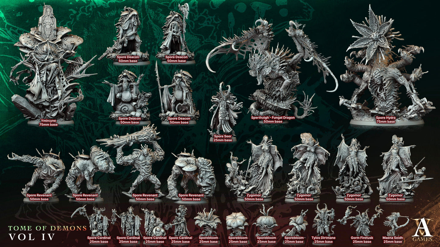 3D Printed Archvillain Games Ymircyne Tome of Demons Vol IV 28 32mm D&D - 3D Printing Boss 