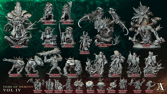 3D Printed Archvillain Games Ymircyne Tome of Demons Vol IV 28 32mm D&D - 3D Printing Boss 