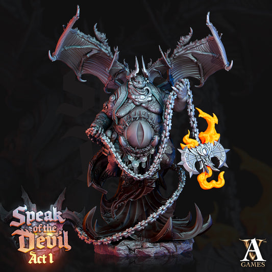 3D Printed Archvillain Games Yoronian Devil Speak of the Devil Act I 28 32mm D&D - 3D Printing Boss 