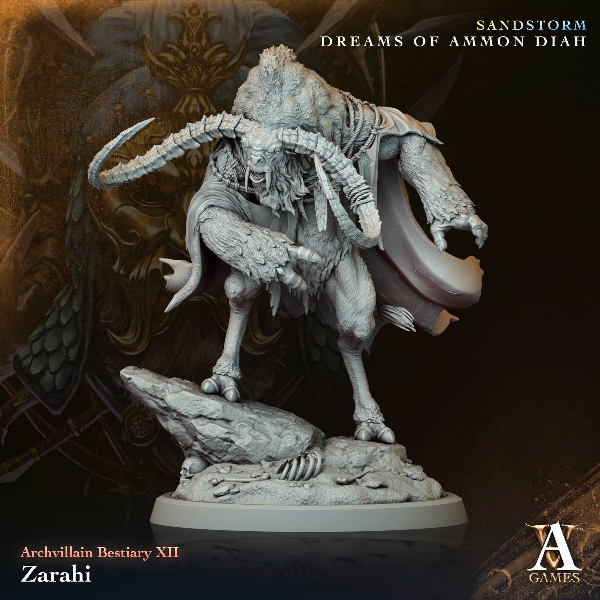3D Printed Archvillain Games Zarahi Archvillain Bestiary Vol XII 28 32mm D&D - 3D Printing Boss 