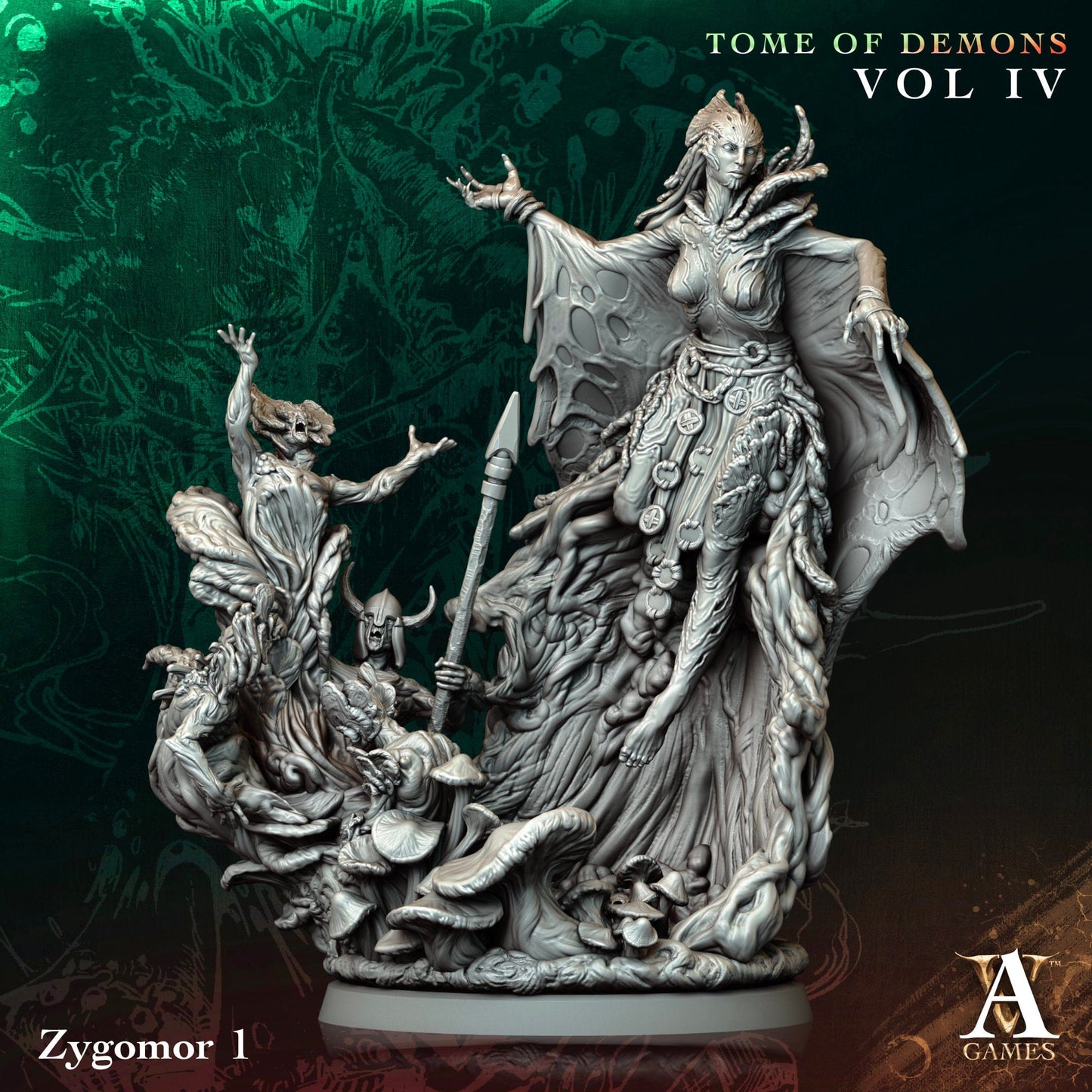 3D Printed Archvillain Games Zygomor Tome of Demons Vol IV 28 32mm D&D - 3D Printing Boss 