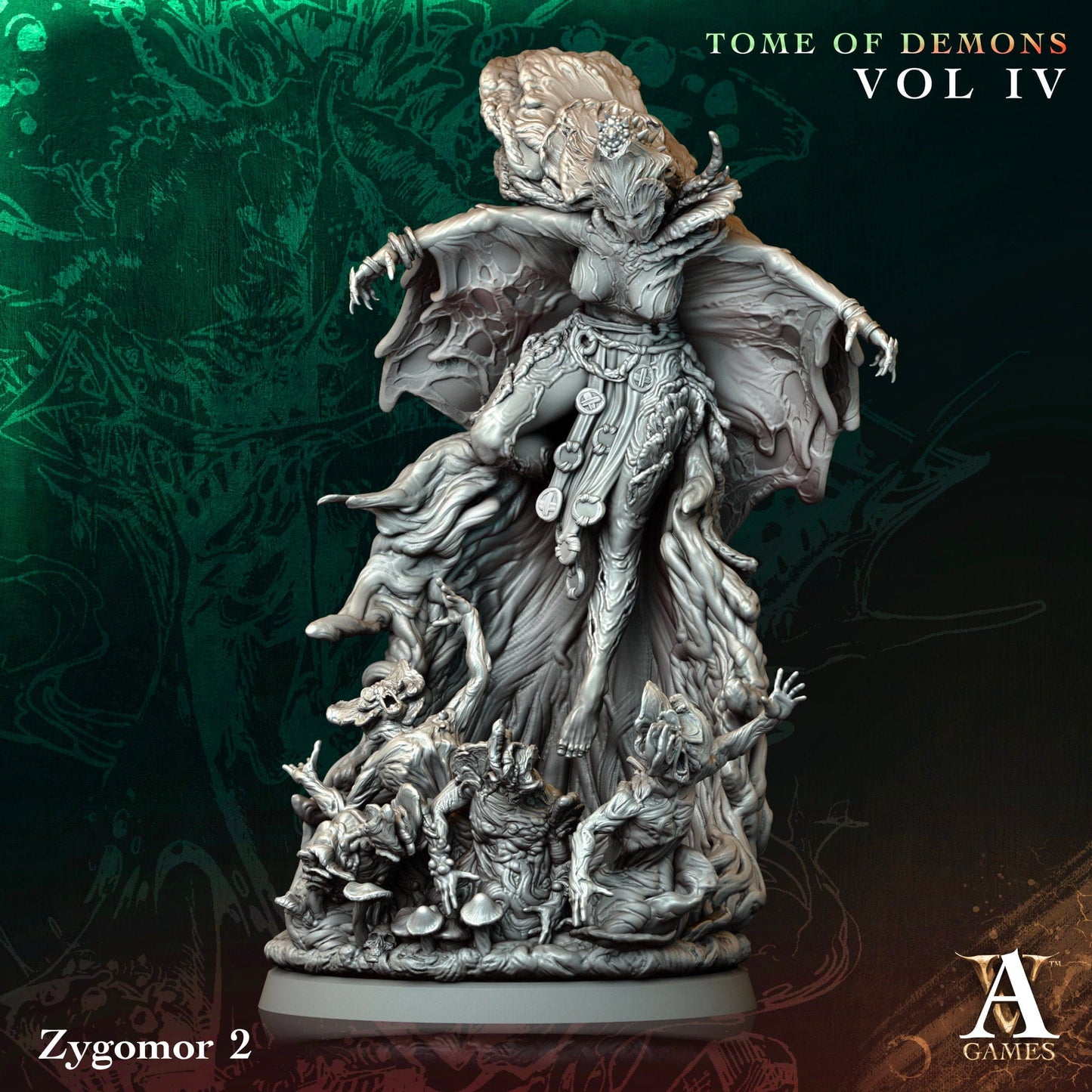 3D Printed Archvillain Games Zygomor Tome of Demons Vol IV 28 32mm D&D - 3D Printing Boss 