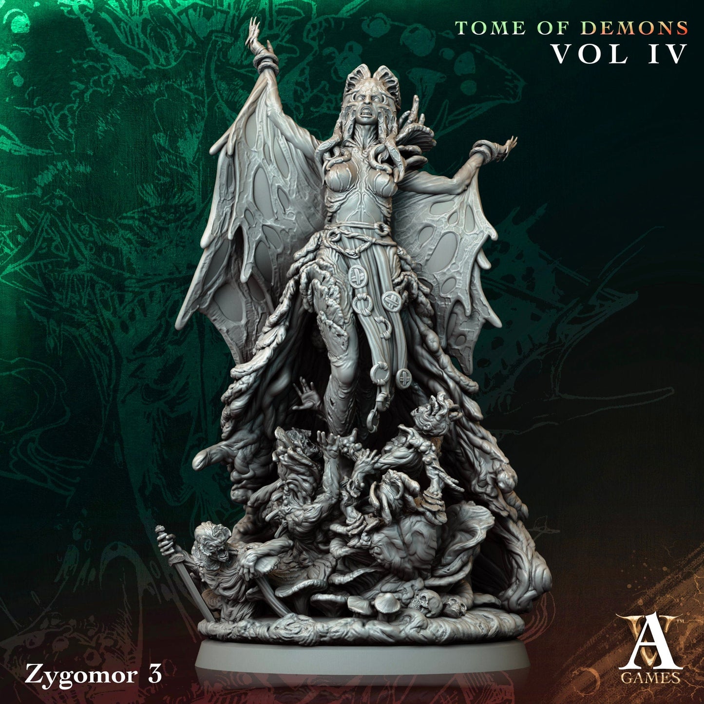 3D Printed Archvillain Games Zygomor Tome of Demons Vol IV 28 32mm D&D - 3D Printing Boss 