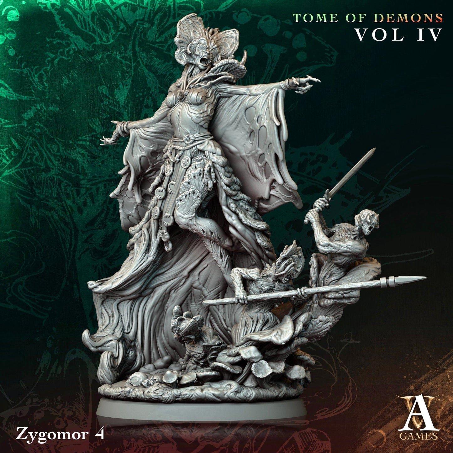 3D Printed Archvillain Games Zygomor Tome of Demons Vol IV 28 32mm D&D - 3D Printing Boss 
