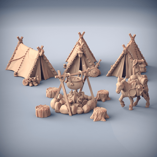 3D Printed Artisan Guild Adventurer Camp Welcome Box 28mm 32mm - 3D Printing Boss 