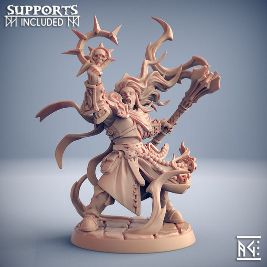 3D Printed Artisan Guild Agata Pillar of Faith The Requien Brotherhood 28mm 32mm - 3D Printing Boss 