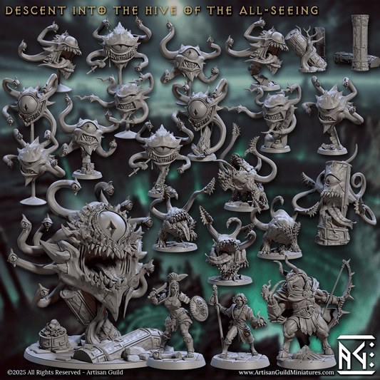 3D Printed Artisan Guild Arkos Minoc Bounty Hunter Descent into the Hive of the All Seeing 28mm 32mm - 3D Printing Boss 