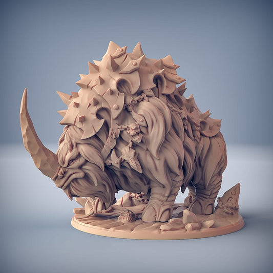 3D Printed Artisan Guild Armored Frosthorn Frostmetal Clan 28mm 32mm - 3D Printing Boss 