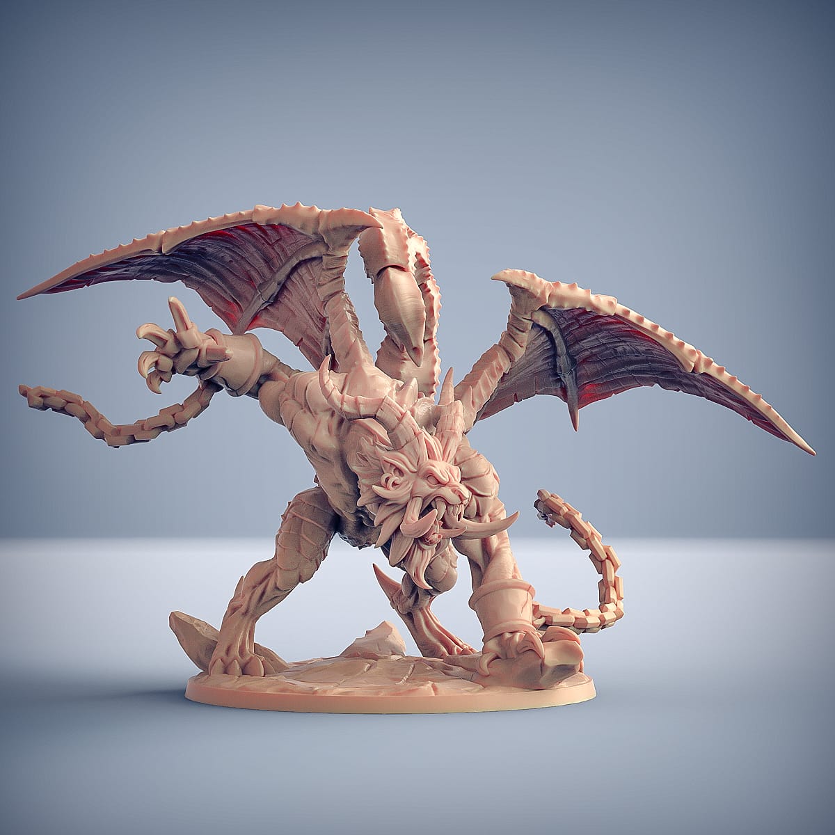 3D Printed Artisan Guild Ashen Manticore Epic Bosses 28mm 32mm - 3D Printing Boss 