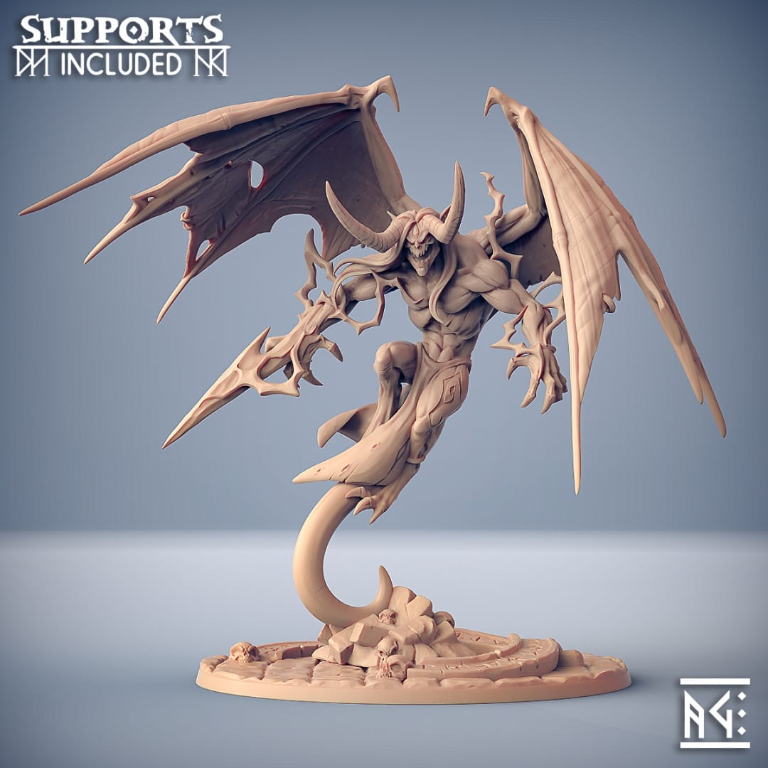 3D Printed Artisan Guild Azrath Tialevor the Tyrant God Epic Bosses 28mm 32mm - 3D Printing Boss 
