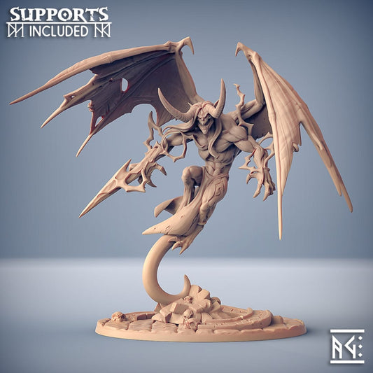 3D Printed Artisan Guild Azrath Tialevor the Tyrant God Epic Bosses 28mm 32mm - 3D Printing Boss 