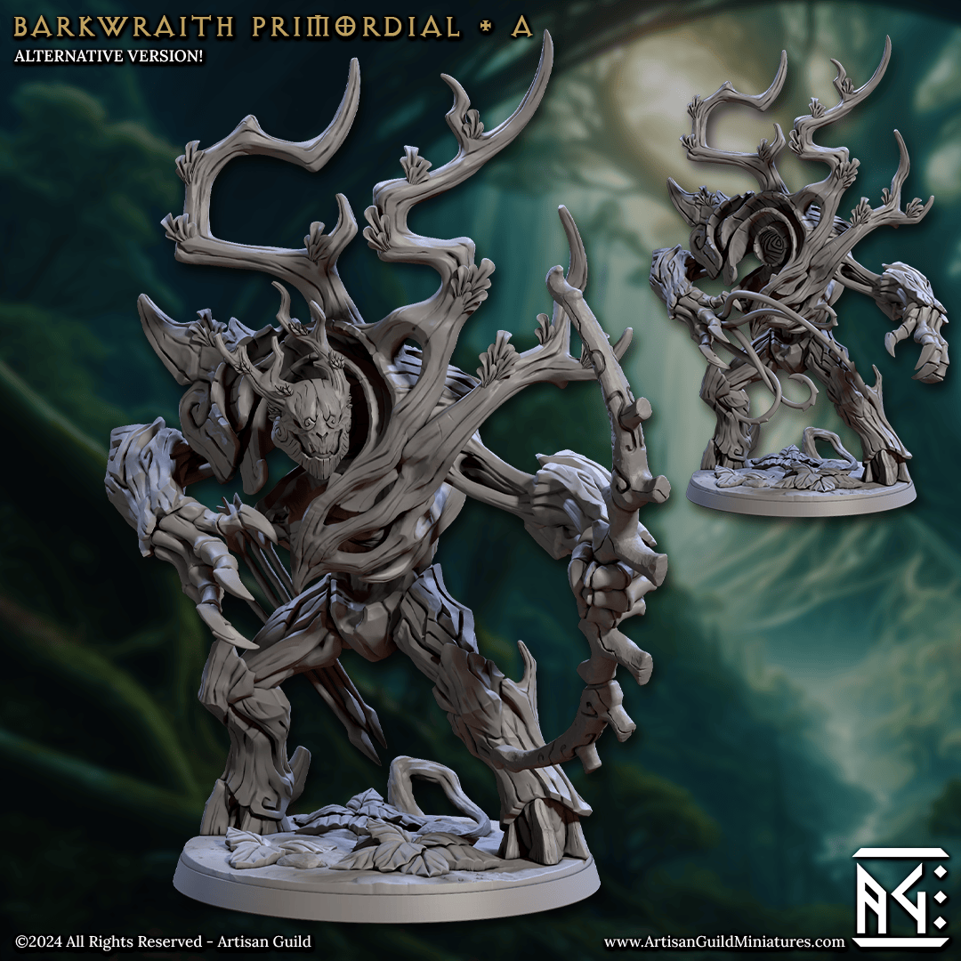 3D Printed Artisan Guild Barkwraith Primordials Barkwraith Spriggans Set 28mm 32mm - 3D Printing Boss 