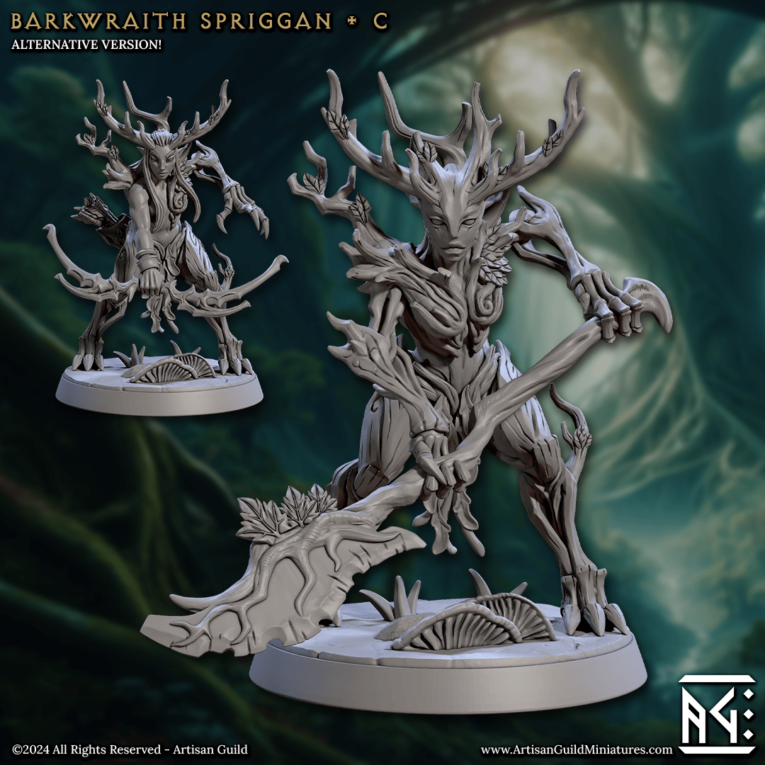 3D Printed Artisan Guild Barkwraith Spriggans Barkwraith Spriggans Set 28mm 32mm - 3D Printing Boss 