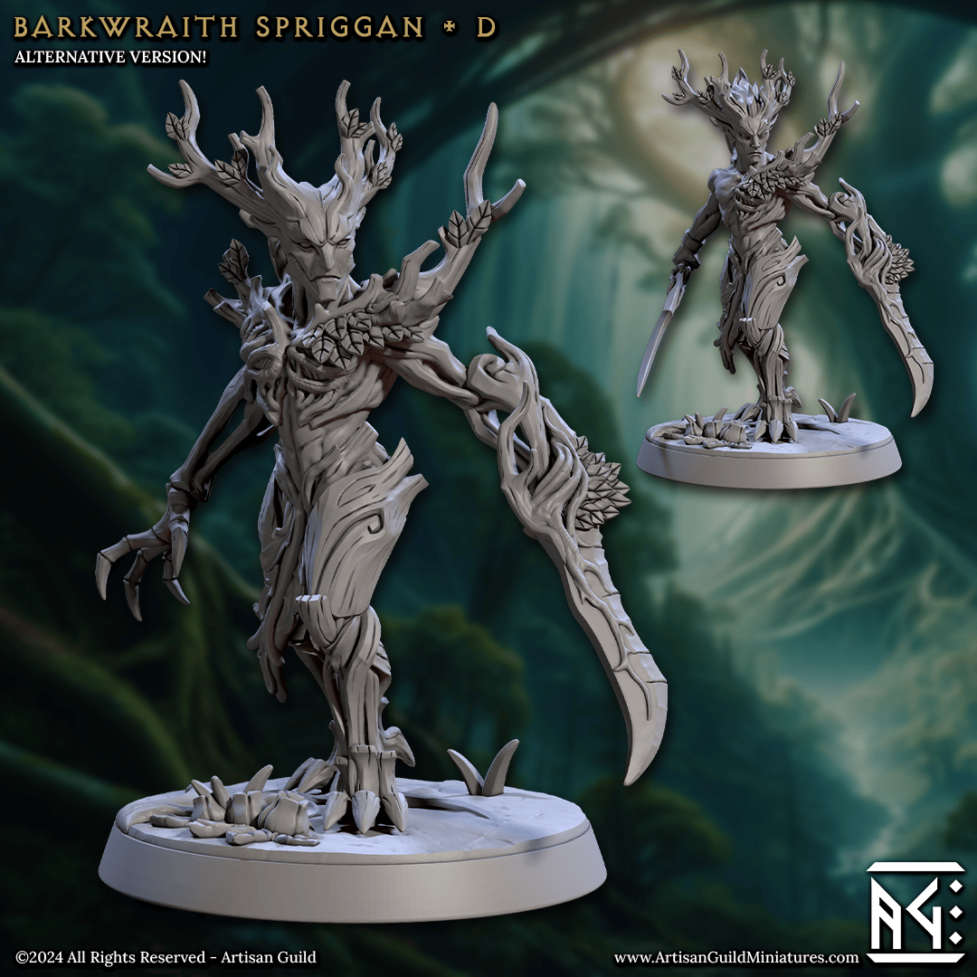 3D Printed Artisan Guild Barkwraith Spriggans Barkwraith Spriggans Set 28mm 32mm - 3D Printing Boss 