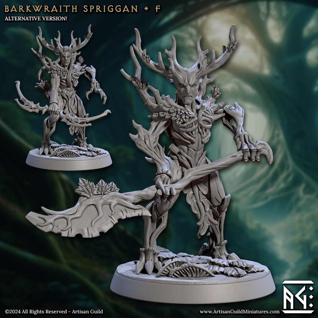 3D Printed Artisan Guild Barkwraith Spriggans Barkwraith Spriggans Set 28mm 32mm - 3D Printing Boss 