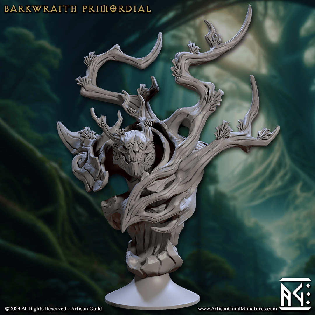 3D Printed Artisan Guild Barkwraith Spriggans Busts 28mm 32mm - 3D Printing Boss 