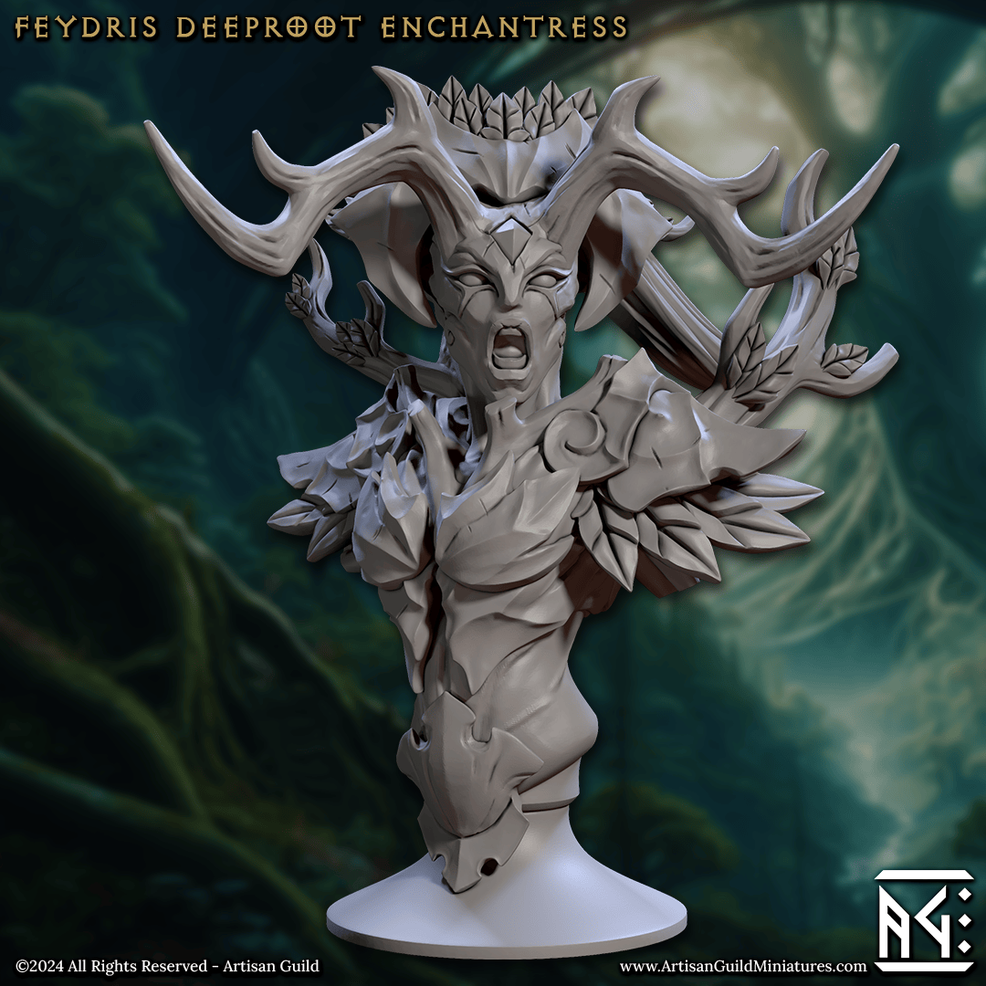 3D Printed Artisan Guild Barkwraith Spriggans Busts 28mm 32mm - 3D Printing Boss 