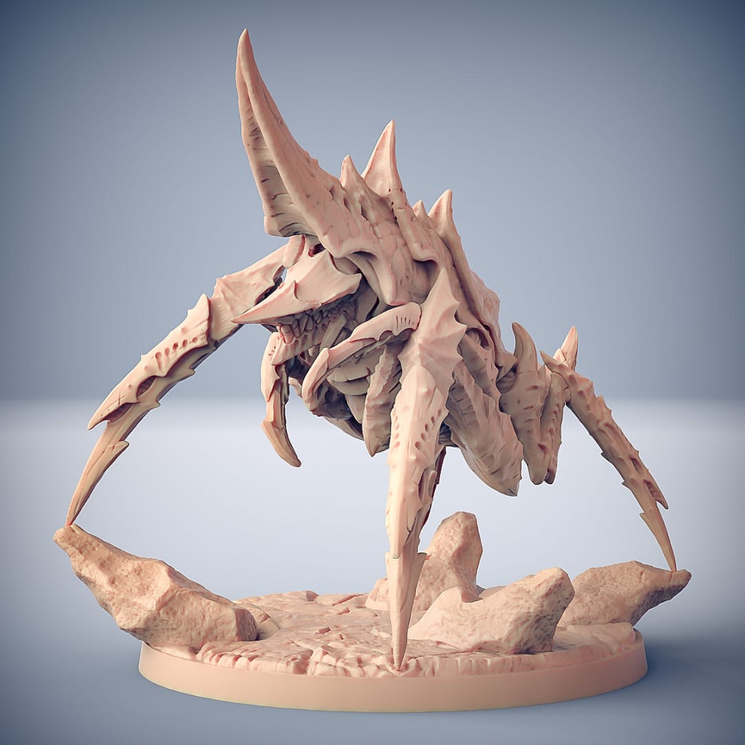 3D Printed Artisan Guild Battle Prawn Zeek Mounted Heroes Scourgeland Survivors 28mm 32mm - 3D Printing Boss 