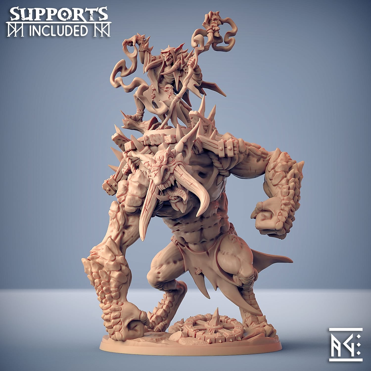 3D Printed Artisan Guild Blackrazor rock Troll Blackrazor Hobgoblins 28mm 32mm - 3D Printing Boss 