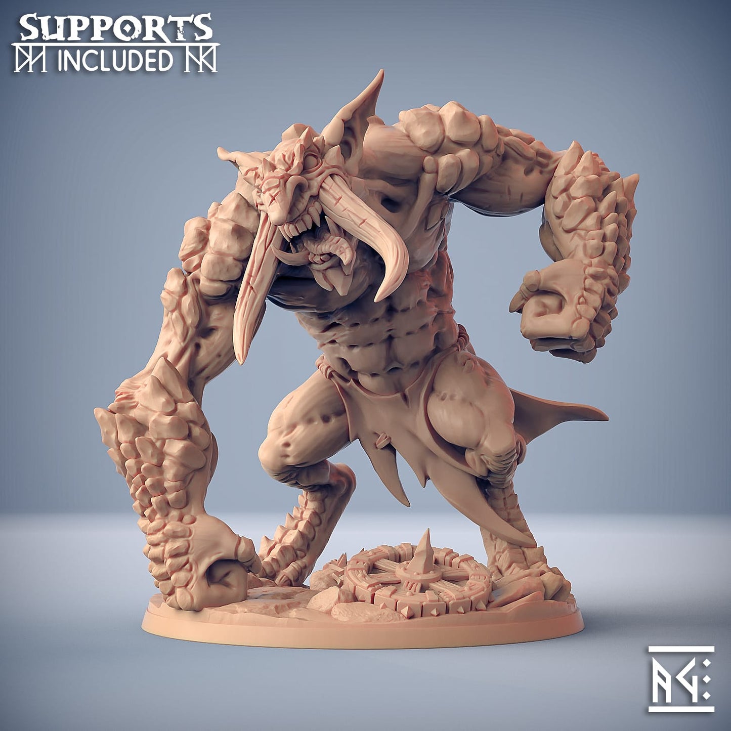 3D Printed Artisan Guild Blackrazor rock Troll Blackrazor Hobgoblins 28mm 32mm - 3D Printing Boss 