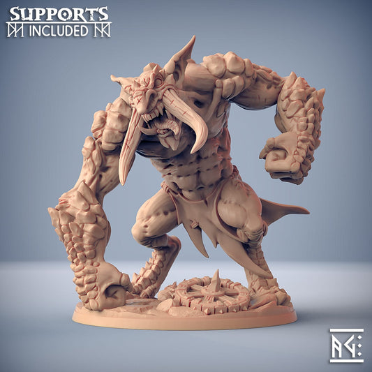 3D Printed Artisan Guild Blackrazor rock Troll Blackrazor Hobgoblins 28mm 32mm - 3D Printing Boss 