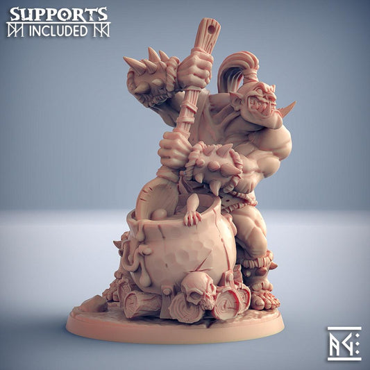 3D Printed Artisan Guild Burtz Dwarfstew - Ogre Cook 28mm 32mm DnD - 3D Printing Boss 