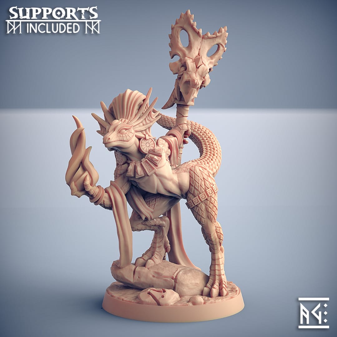 3D Printed Artisan Guild Coaxoch Goldmaw Lizard Beauty Goldmaw Lizards Set 28mm 32mm - 3D Printing Boss 