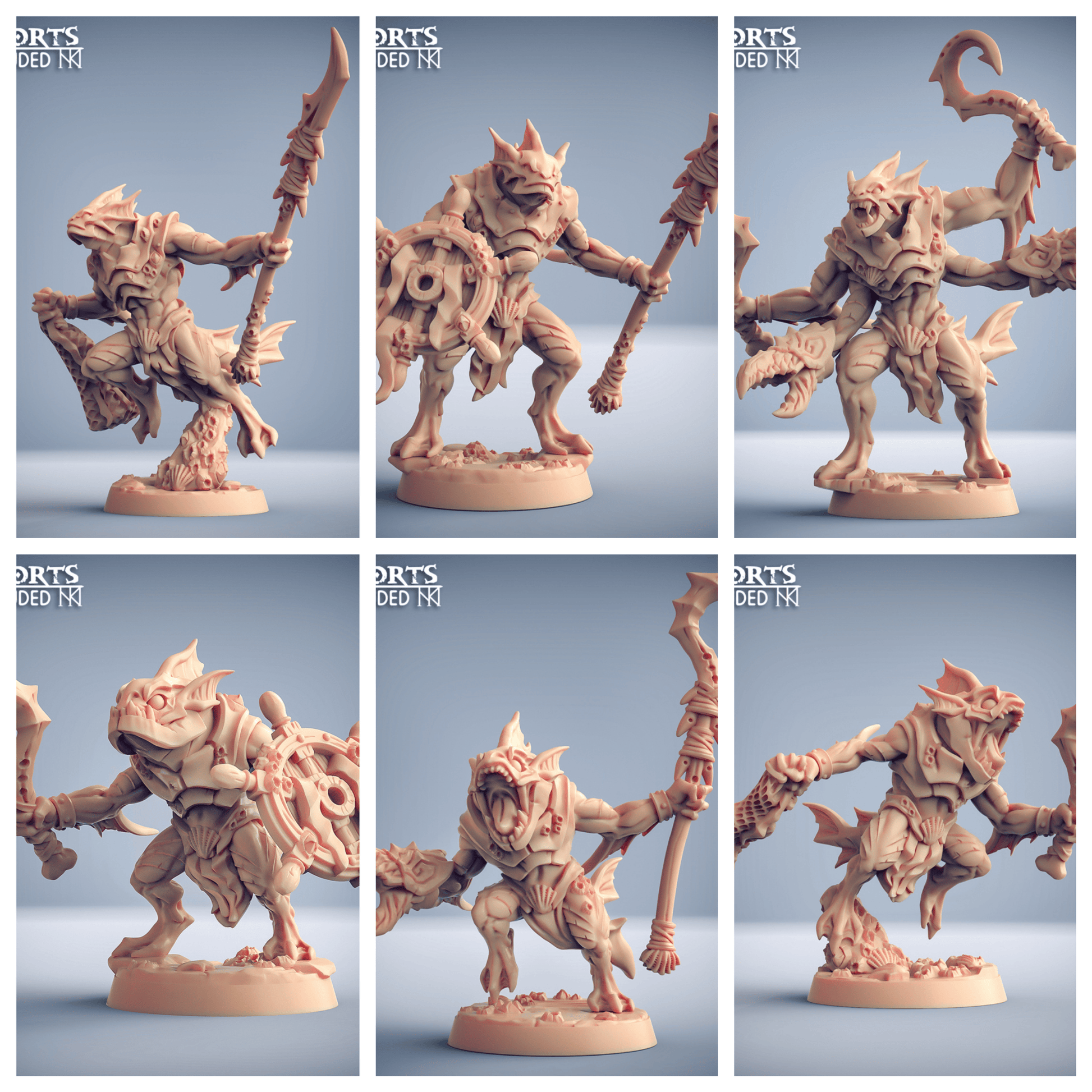 3D Printed Artisan Guild Death-Tide Jurakins Set Death-Tide Jurakin 28mm 32mm - 3D Printing Boss 