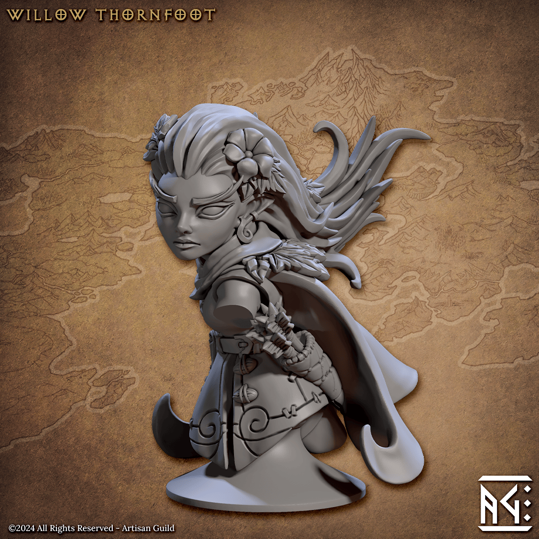 3D Printed Artisan Guild Deeproot Lurikeen Busts 28mm 32mm - 3D Printing Boss 
