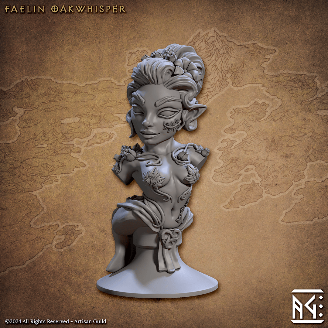 3D Printed Artisan Guild Deeproot Lurikeen Busts 28mm 32mm - 3D Printing Boss 