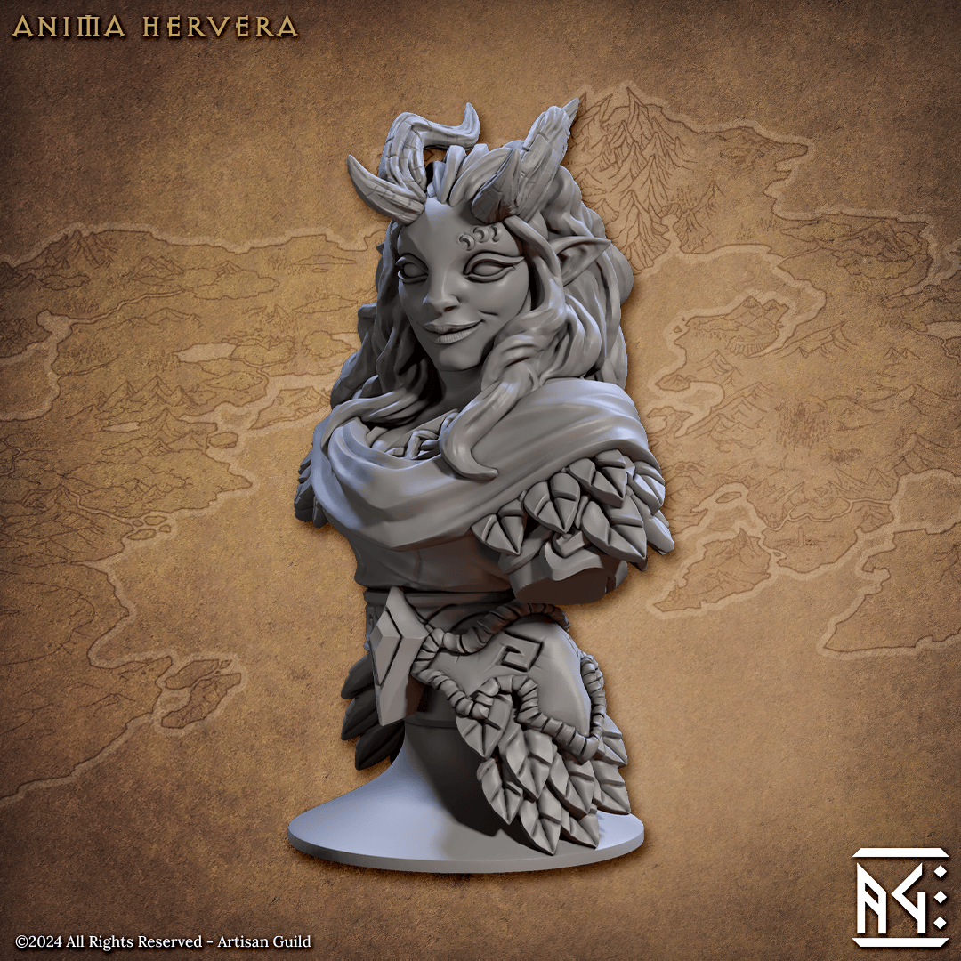 3D Printed Artisan Guild Deeproot Lurikeen Busts 28mm 32mm - 3D Printing Boss 