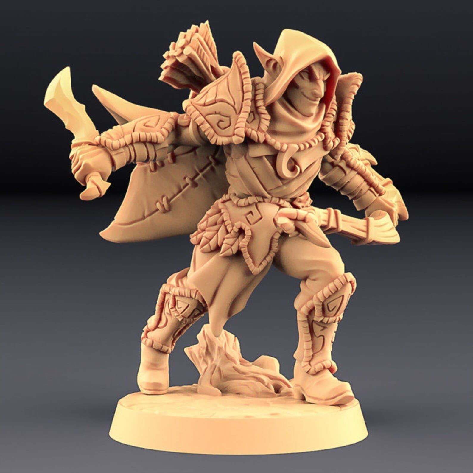 3D Printed Artisan Guild Deepwood Alfar Rogues Deepwood Alfar Set 28mm 32mm - 3D Printing Boss 