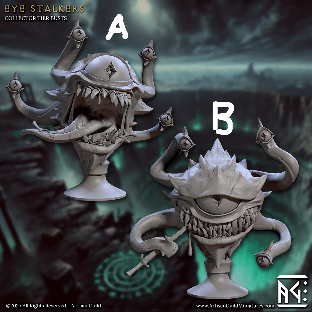 3D Printed Artisan Guild Descent into the Hive of the All Seeing Busts 28mm 32mm - 3D Printing Boss 