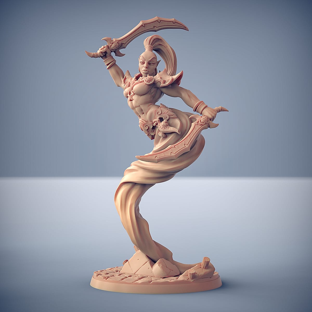 3D Printed Artisan Guild Djinn Alrivah Rakshakin Headhunters 28mm 32mm - 3D Printing Boss 