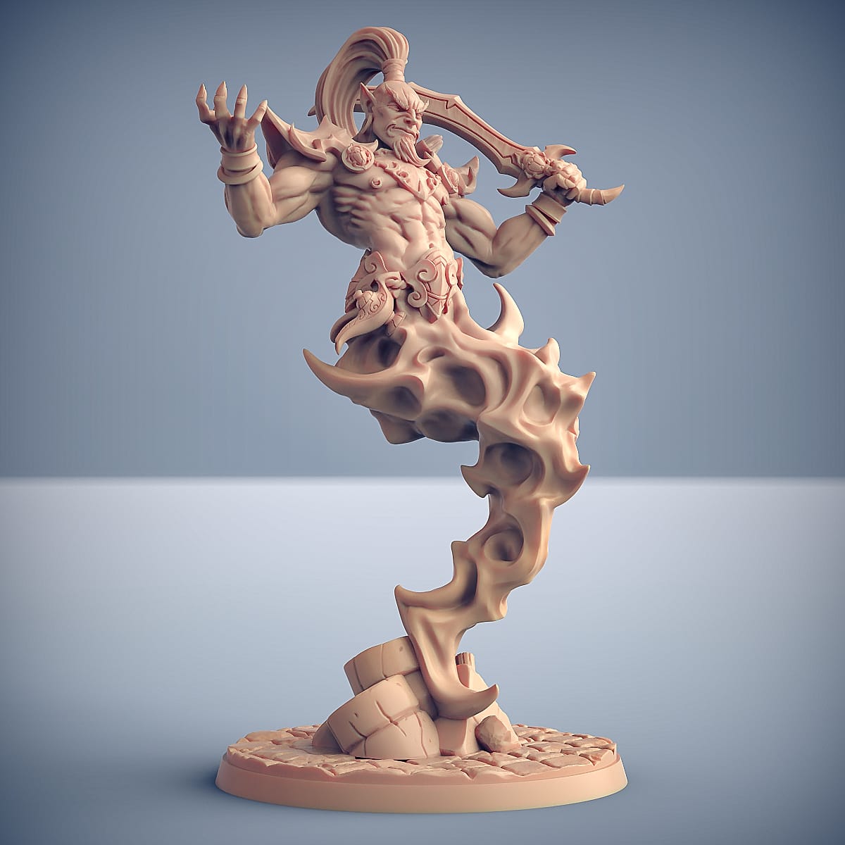 3D Printed Artisan Guild Djinn Alzakhm Rakshakin Headhunters 28mm 32mm - 3D Printing Boss 