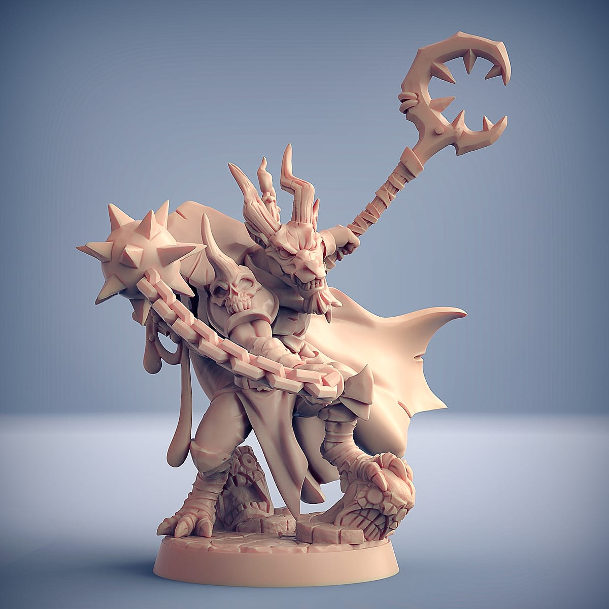 3D Printed Artisan Guild Doggoz the Cagemaster Plague Mine Kobolds 28mm 32mm - 3D Printing Boss 