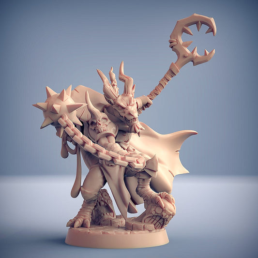 3D Printed Artisan Guild Doggoz the Cagemaster Plague Mine Kobolds 28mm 32mm - 3D Printing Boss 