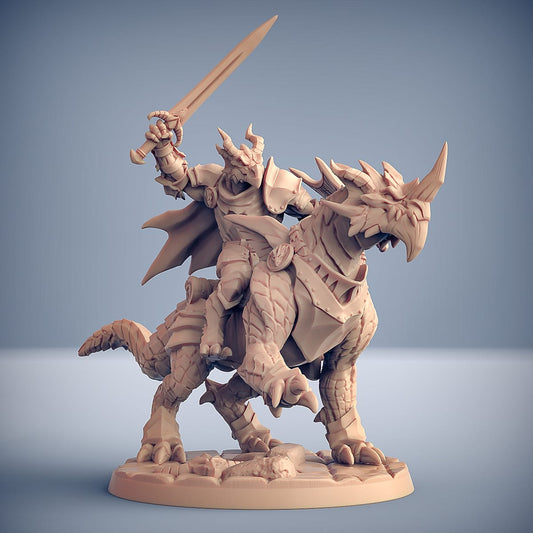 3D Printed Artisan Guild Dragonling Knight The Dragonguard 28mm 32mm - 3D Printing Boss 