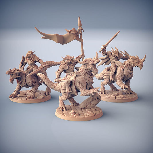 3D Printed Artisan Guild Dragonling Knight The Dragonguard 28mm 32mm - 3D Printing Boss 