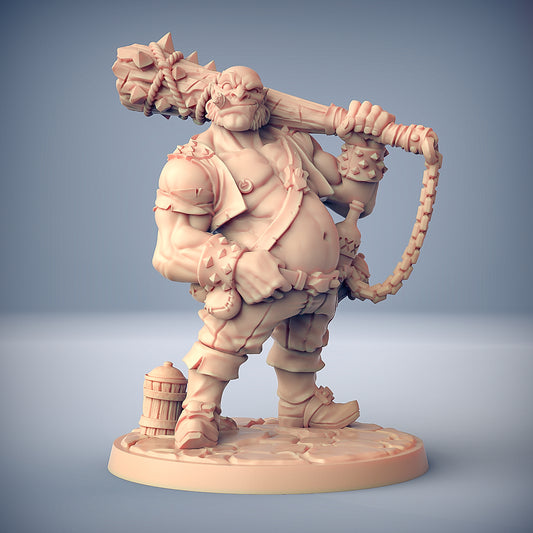 3D Printed Artisan Guild Dunn Half Ogre Troubles in Taverns 10 Heroes Set Welcome Box 28mm 32mm - 3D Printing Boss 