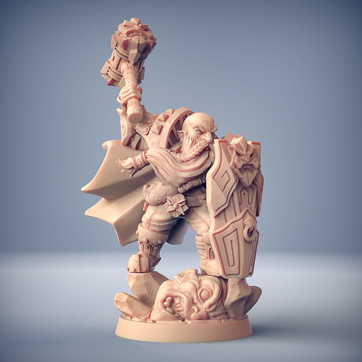 3D Printed Artisan Guild Dwarf Champion Alvar Giantslayer Dwarven Defenders Set 28mm 32mm - 3D Printing Boss 